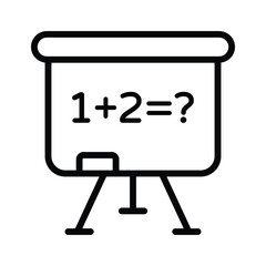 A simple whiteboard icon, ideal for any educational setting