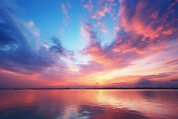 Obraz premium Sunset sky backgrounds landscape outdoors.