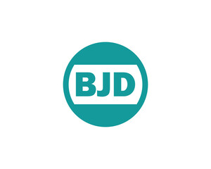 BJD logo design vector template. BJD