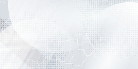 Obraz premium White geometric abstract background overlap layer on bright space with lines effect decoration. Modern graphic design element circles style concept arts