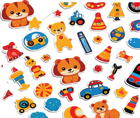 Obraz premium seamless pattern with toys