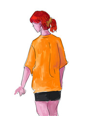 Girl dansing