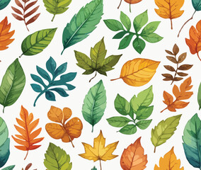 seamless pattern with leaves