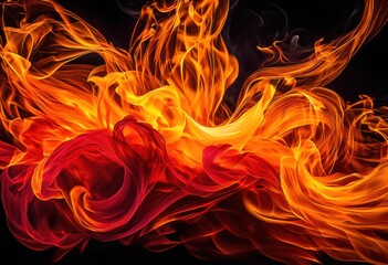 vivid bold flame visuals creating striking digital backgrounds intense colors dynamic motion captivating visual experiences, blaze, bright, composition
