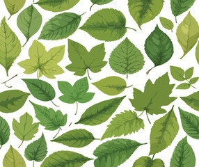 green leaves pattern