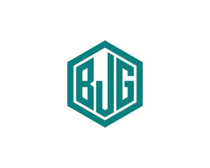 BJG logo design vector template. BJG