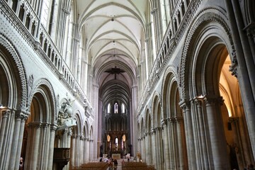 La cath&eacute;drale Notre-Dame de Bayeux, ville de Bayeux, d&eacute;partement du Calvados, France