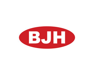 BJH logo design vector template. BJH