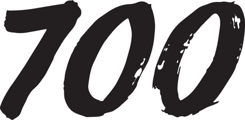 700 vector brush stroke illustration