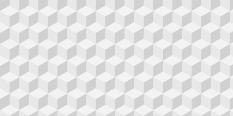 Abstract white and gray style minimal blank cubic. Geometric pattern illustration mosaic, square and triangle wallpaper.	