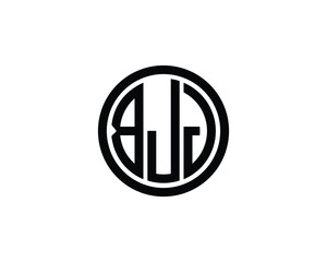 BJJ logo design vector template. BJJ