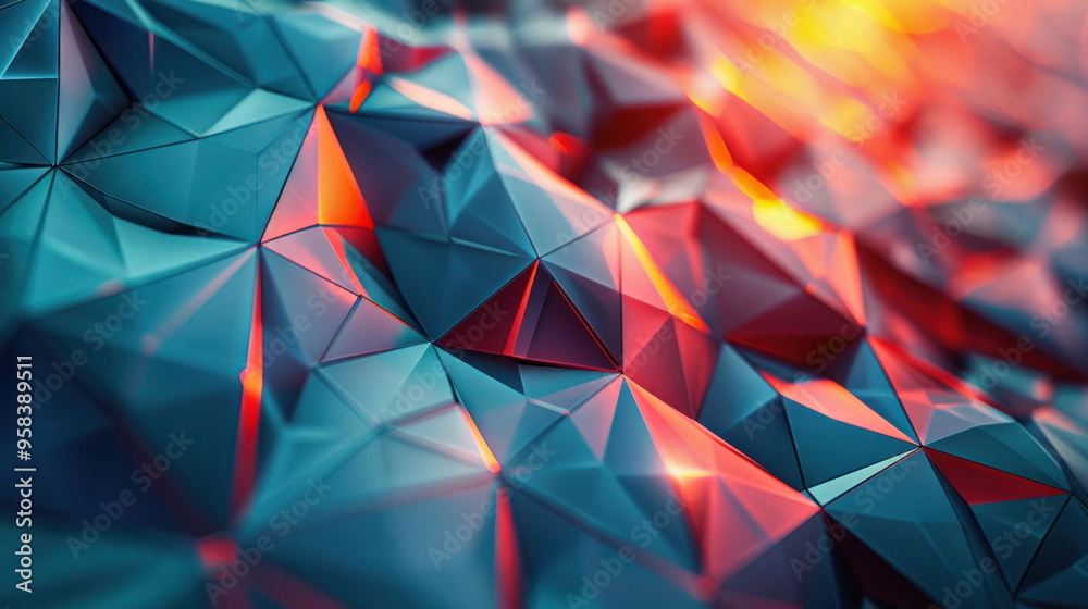 Poster abstract geometric pattern.