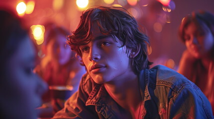 Young Man Looking Away.