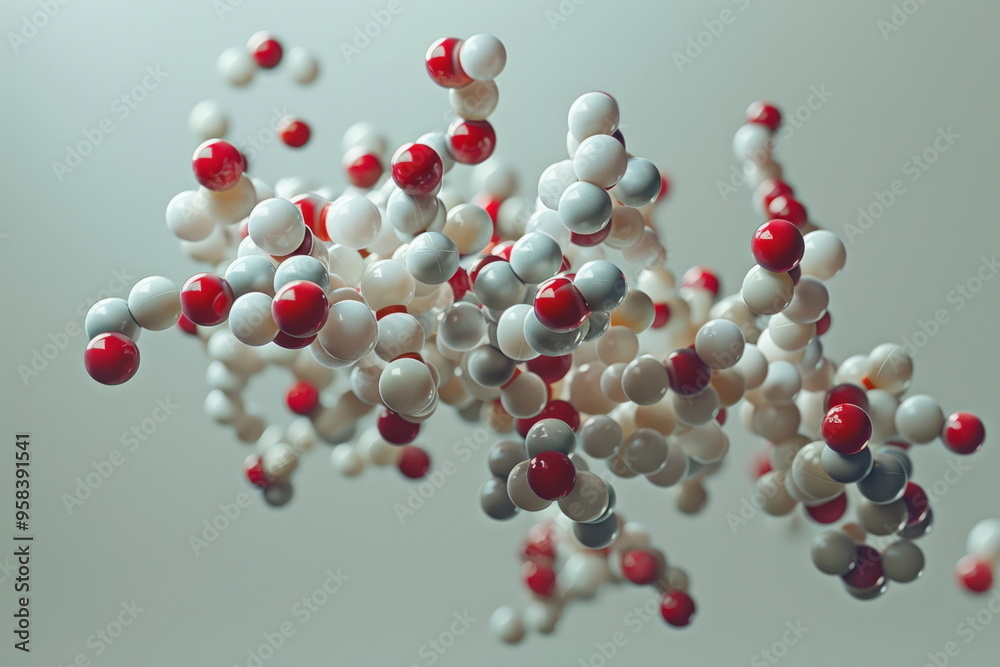 Poster abstract molecule.
