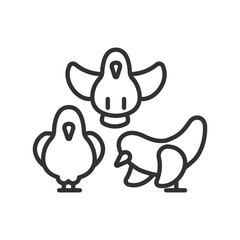 Doves, in line design. Doves, peace symbol, white dove, bird, flying dove, love, on white background vector. Doves, editable stroke icon.