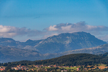 Paisaje en Santoña, Cantabria, España.