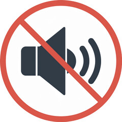 音出し禁止のアイコン。楽器禁止のピクトグラム。