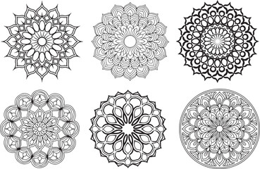 Lineal mandala background