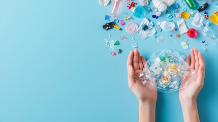 Government official presenting a report on the success of microplastic reduction policies, emphasizing accountability and progress