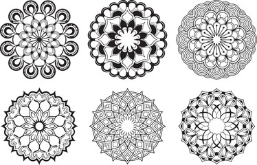 Lineal mandala background