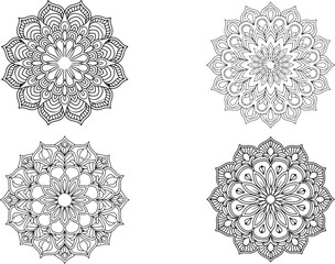 Lineal mandala background
