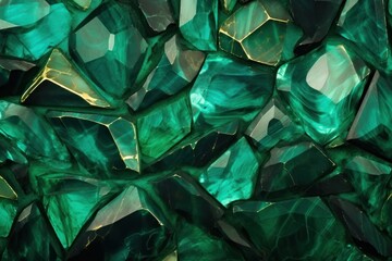 Obraz premium Gemstones emerald backgrounds jewelry.
