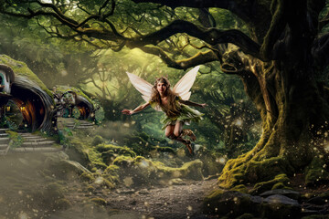 Fairy flying forest fantasy remix