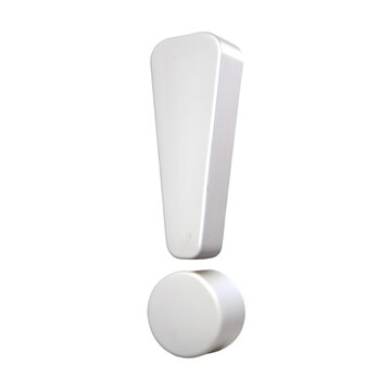 recommend clip art: exclamation mark white colour isolated on transparent background
