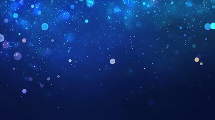 Stunning Dark Blue Gradient Background with Sparkling Glitter Effects. Elegant and Mysterious Visuals for Digital Art, Presentations, and Decorative Designs.