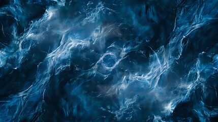 Obraz premium Abstract blue swirls.