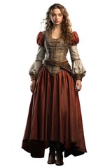Fototapeta premium Lady costume fashion dress.