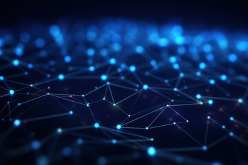 Fototapeta premium Technology structure network backgrounds abstract light.