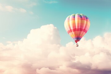 Fototapeta premium Hot air balloon backgrounds aircraft vehicle.