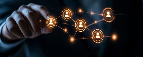 AI software analyzing social media profiles to assess candidate suitability for a role