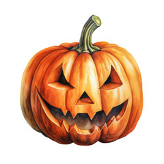 Jack o Lantern Isolated on a Transparent Background
