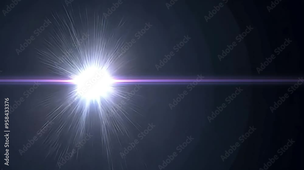Poster light flare effect features increasing intensity, transitioning smoothly from left to right and top 