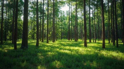 Fototapeta premium Forest Renewal Initiative, a dedicated program focused on restoring ecosystems, promoting biodiversity, and enhancing natural habitats through community involvement and sustainable practices