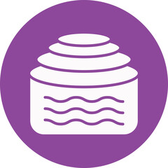 Cinnamon Roll glyph circle icon