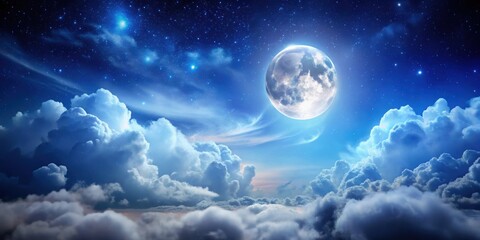Moon shining through a cloudy night sky, moon, clouds, night, sky, celestial, atmospheric, weather, mystical, luminescent