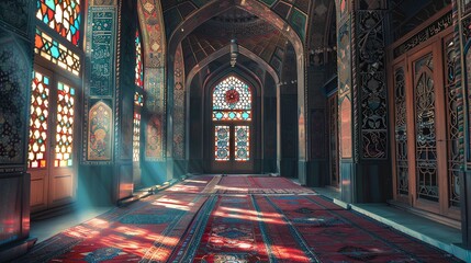 Obraz premium ultra realistic photography in mosque no humans only culture