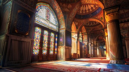 Obraz premium interior of the cathedral of the holy sepulchre city