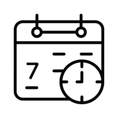 A simple icon representing a schedule