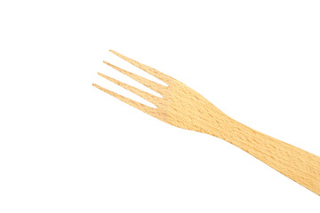  Wooden fork  isolated