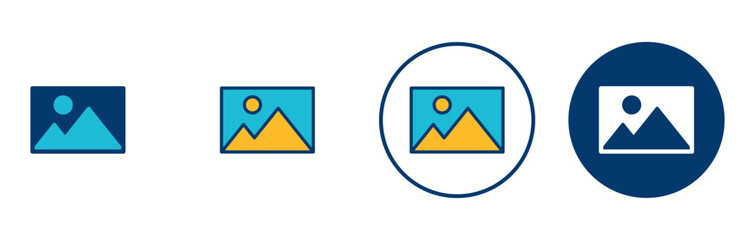 Picture icon vector isolated on white background. Picture vector icon. photo gallery icon vector