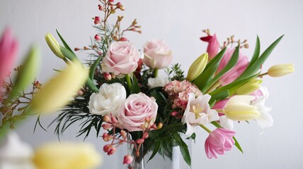 A Delicate Bouquet of Spring Flowers