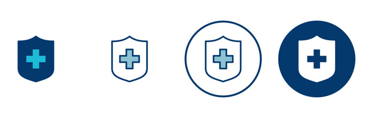 Obraz premium Health insurance icon vector isolated on white background. Insurance health document icon