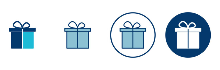 Gift icon vector isolated on white background. gift vector icon.  birthday gift