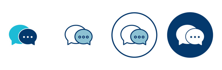 Chat icon vector isolated on white background. Chat vector icon. Speech bubble. message. contact us