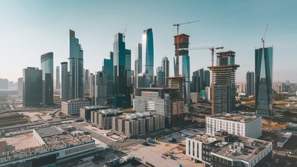 Obraz premium city ​​string 