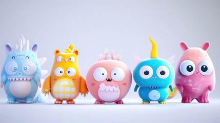 Fototapeta premium Stunning Creative Cartoon Character Images: A Colorful and Imaginative Vision. Showcasing Creativity and Charm.